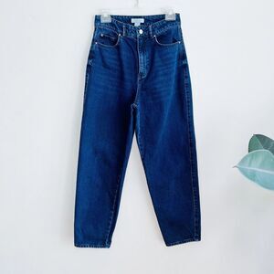 H&M Mom Jeans 5-pocket jeans in dark denim Sz 6